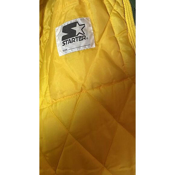 Vintage 1990s NFL Starter Jacket XL Green Bay Packers Button Up With Hood READ - Picture 10 of 12